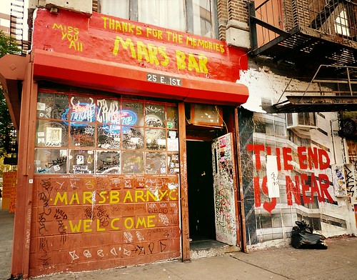The Mars Bar, The End is Near, East Village, New York City