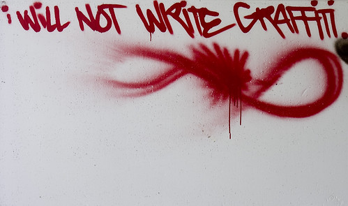 How To Graffiti Write. I will not write graffiti .