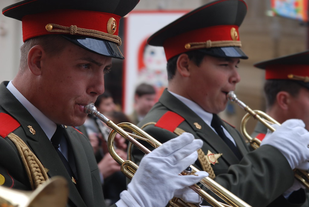 Victory Day Parade on Arbat