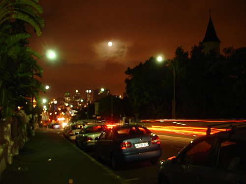 Kloof Nek Road, Cape Town, Late At Night