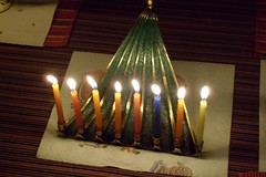 Chanukkah at home (last night)