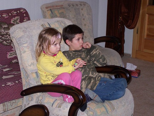 Alyona and Joshua watching a movie together