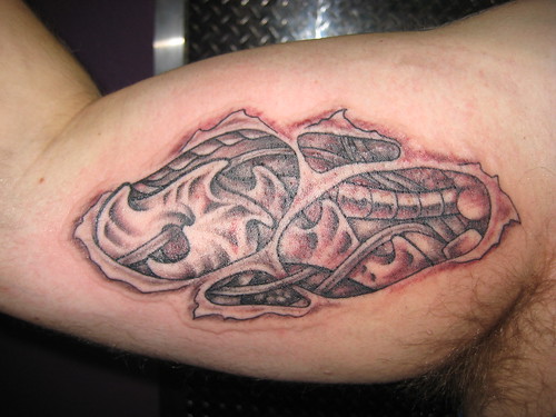Bio mechanical Tattoo by Jon Poulson by Las Vegas Tattoos by Jon Poulson