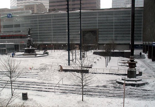 downtown snow