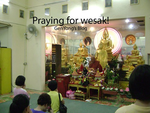 Praying for wesak