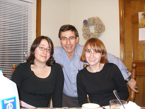 Dad, Kristen and Me at Grandma's for thanksgiving