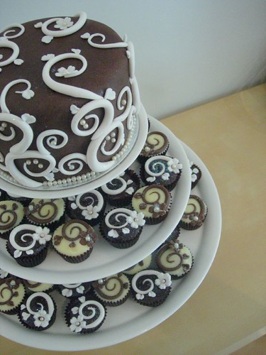 chocolate cake designs. Art Nouveau Wedding Cake Tower