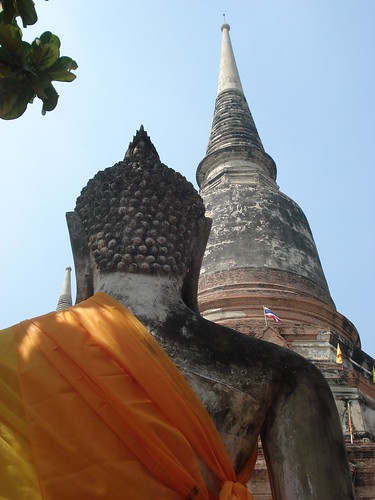 Buddha and Stupa