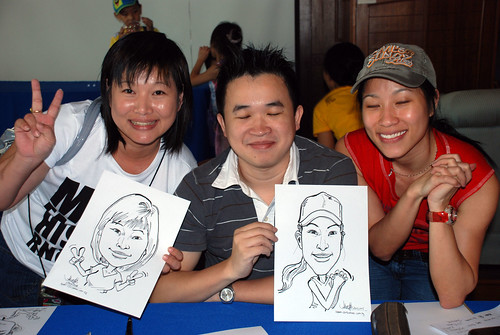 Caricature live sketching Temasek Fun Day 13