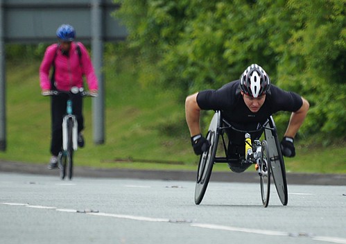 Athlete on Chester Road by Stuart Grout, on Flickr