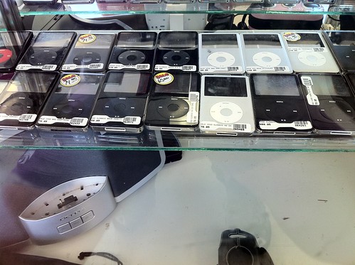 Classic iPods in an OKC Pawn Shop