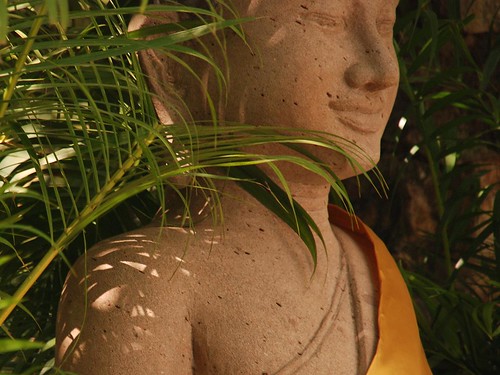 Buddha within the green