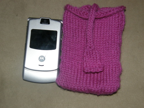 Celly and cell phone before felting