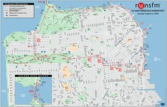 San Francisco Marathon Course Map, 2008
