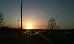 Sunset at Costco parking lot, Omaha, NE