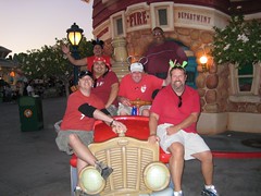 The gang ride the Toontown fire truck. (10/06/07)