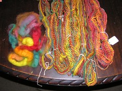 roving and plied handspun