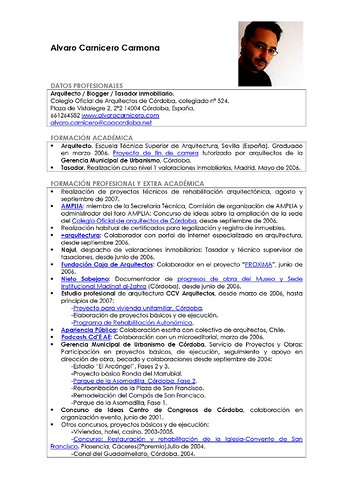de curriculum vitae. CV: descarga de pdf (español)