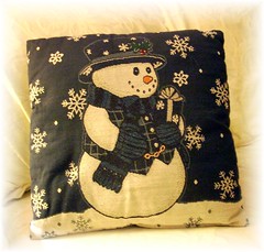 Snowman pillow