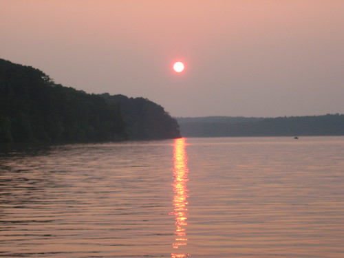 Sunset over Buggs Island Lake in Southern Virginia