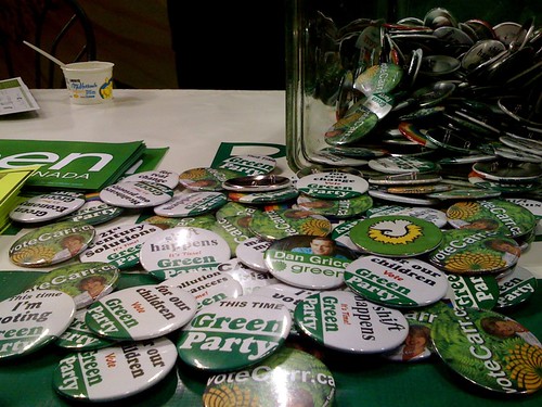 Green Party Buttons