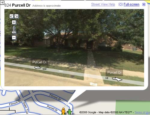 Street view of my house from Google Maps