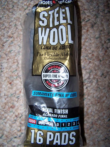 steel wool and battery. Perhaps its only the inoxydable types of steel wool that have this oily