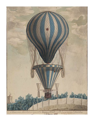 13-Experiencia aerostática de Francesco Orlandi en Bolonia-Noviembre de 1828