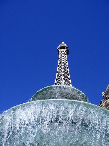 Fountain in Front of Hotel Paris