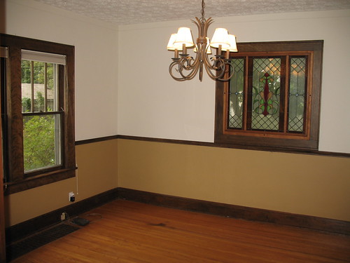 Dining Room (before): northwest corner of the house