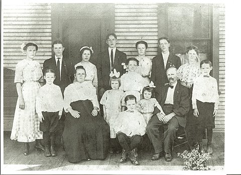 My Paternal Grandmother with Her Siblings & Parents, circa 1910