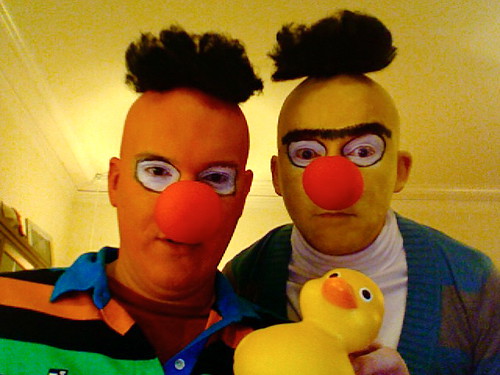 Ernie and Bert (with Rubber