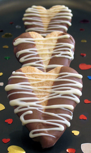 Chocolate Ginger Heart Biscuits/Cookies 2579