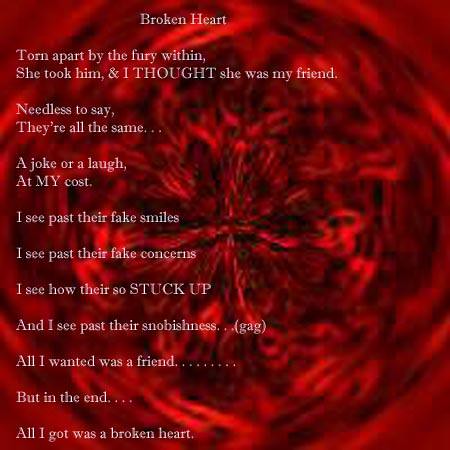 broken heart poems for boys. poems for roken hearts. roken