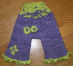 Lavenderwinkle Daisy Ruffle Capris/Longies - Size Small -- 3 Day Auction, use up to 50% HC Cash