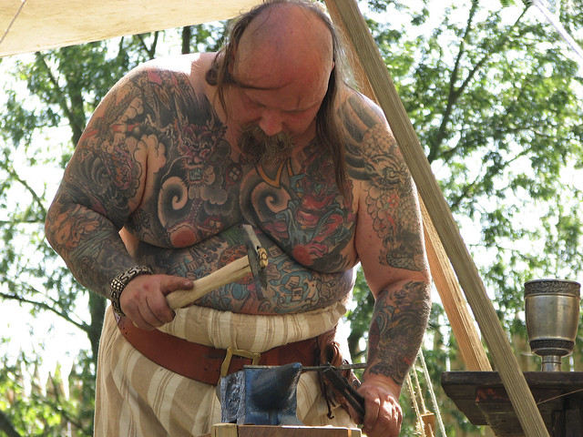 tattoo viking blacksmith. vikings in Archeon this weekend
