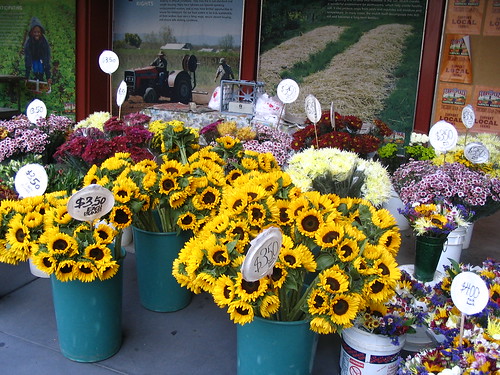 flowers at the market
