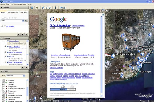 El Funi de Gelida a la Galería 3D de Google Earth