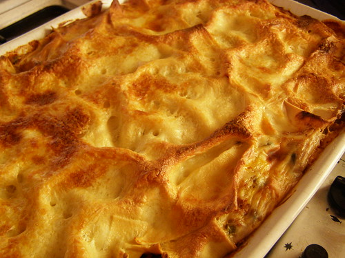 lasagne cooked