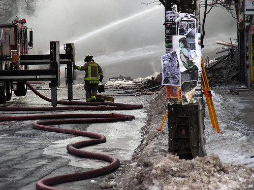 Water works at Queen West fire