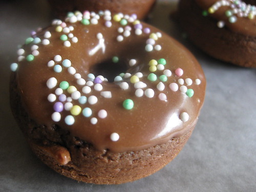 Mini Nutella donut with spring nonpareils