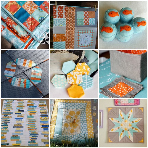 Tangerine and Aqua Flickr Projects
