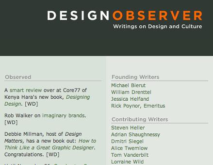 Thank you, Design Observer!