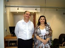 Norberto y Griselda Orazzi en la inauguraciÃ³n del nuevo local