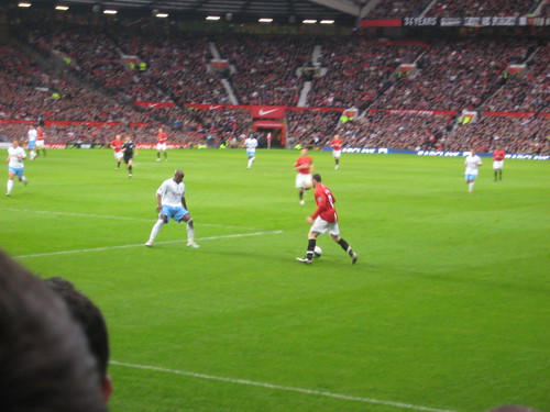 Wayne Rooney on the attack