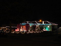 Very well lit Christmas house in Redwood City