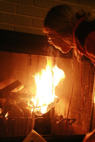 Jenna loves fire...