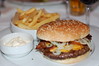 Cheeseburger at Cowboys Restaurant in Prague
