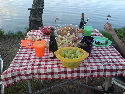 Abendessen am Siethener See