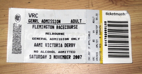 Racing ticket